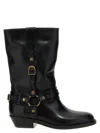 Isabel Marant Heiko Leather Boots With Straps In Black