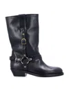 Isabel Marant Women Heiko Leather Boots With Straps
