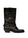 Isabel Marant Knee-high Leather Boots With Buckle Detail