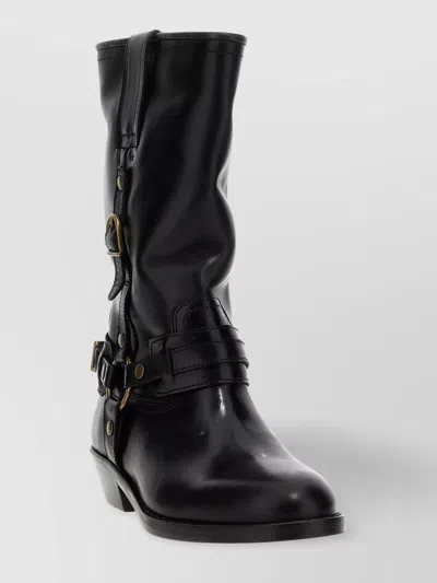 Isabel Marant 'heiko' Leather Ankle Boots In Black