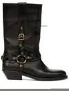 Isabel Marant Knee-high Leather Boots With Buckle Detail