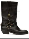 Isabel Marant Knee-high Leather Boots With Buckle Detail