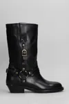 Isabel Marant Women Heiko Leather Boots With Straps