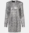 Isabel Marant Heliane Embellished Tulle Mini Dress In Multi