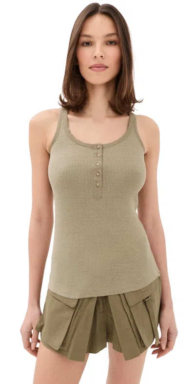 Isabel Marant Helma Silk Top Light Bronze In Green