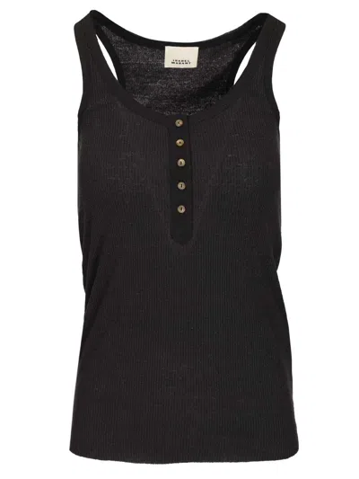 Isabel Marant Helma Tank Top Tops Black