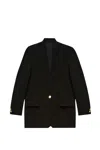 Isabel Marant Black Helona Blazer With Golden Buttons In Black