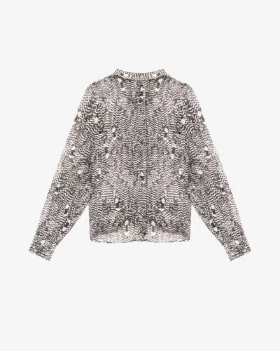 Isabel Marant Hemd Ilda In Black And Ecru