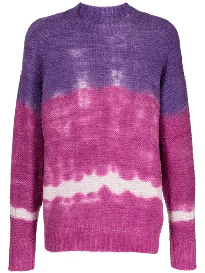 Isabel Marant Tie-dye Jumper In Purple