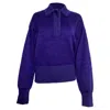 Isabel Marant Heron Collared Sweater In Purple Wool In Purple