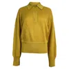 Isabel Marant Heron Polo Sweater In Yellow Wool In Yellow