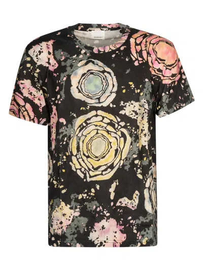 Isabel Marant Abstract-print T-shirt In Black