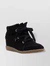 Isabel Marant Hidden Wedge Sneakers With Scalloped Edges