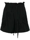 Isabel Marant Hidea Broderie-anglaise Shorts In Black