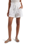 ISABEL MARANT ISABEL MARANT HIDEA EMBROIDERED PAPERBAG WAIST SHORTS