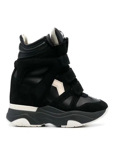 Isabel Marant High Balm Sneakers With Wedge In Black