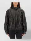 Isabel Marant High Collar Jacket Featuring Buckle Detail In Black