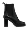 Isabel Marant Black Black Lalix Leather Ankle Boots In Black