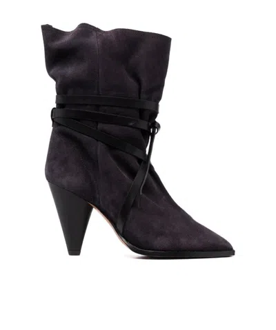 Isabel Marant High-heeled Pointed Boots In Black