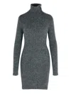 Isabel Marant Ohara Dark Grey Baby Alpaca Blend Dress In Gray