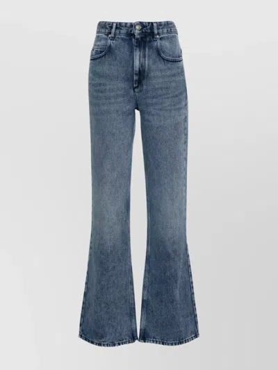 Isabel Marant High-rise Bootcut Denim Jeans With Belt Loops In Blue