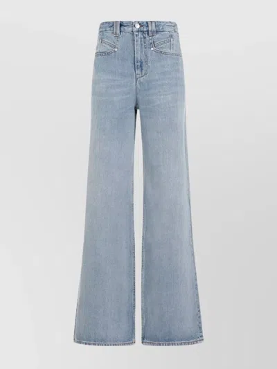 ISABEL MARANT HIGH-RISE FLARED DENIM TROUSERS
