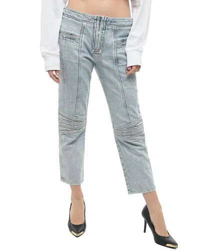 Isabel Marant High Rise Loma Biker Fit Jeans In Blue