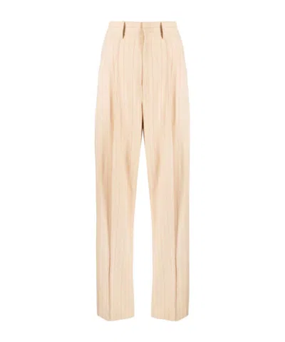Isabel Marant High-rise Tailored Pants In Nude