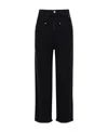 Isabel Marant Vetan High-rise Wide-leg Jeans In Black