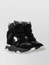 Isabel Marant Balskee Leather And Suede High-top Wedge Sneakers