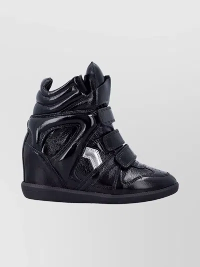 ISABEL MARANT HIGH-TOP SNEAKERS GLOSSY FINISH