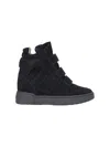 Isabel Marant Round-head High-top Casual Shoes In Black  