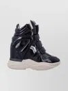 Isabel Marant High-top Sneakers With Glossy Chunky Sole In Multi