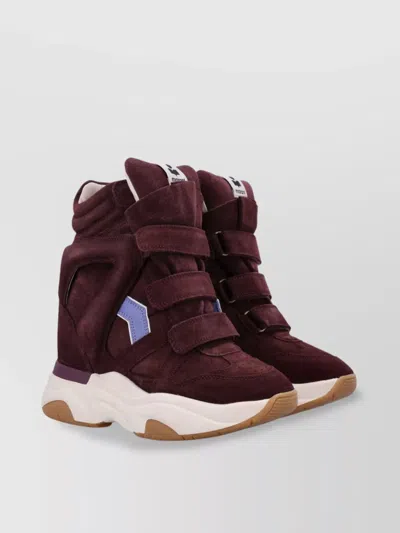 Isabel Marant High-top Suede Sneakers Contrast Sole