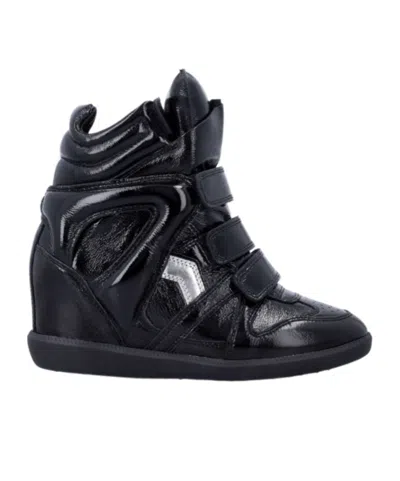 Isabel Marant High Velcro Casual Shoes In Black