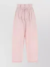 Isabel Marant High Waist Cotton Pant With Elastic Waistband