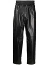 Isabel Marant High-waist Leather Trousers In Black