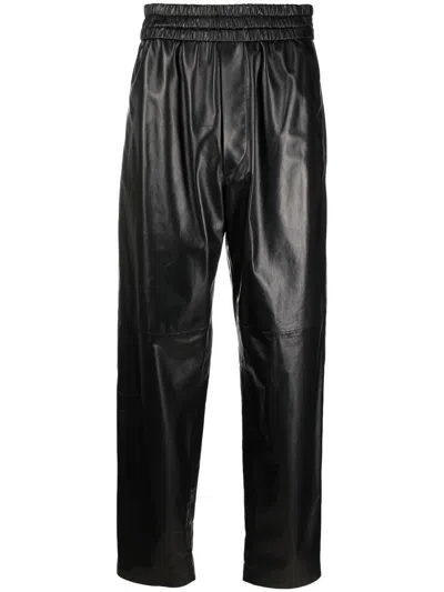 Isabel Marant High-waist Leather Trousers In Black