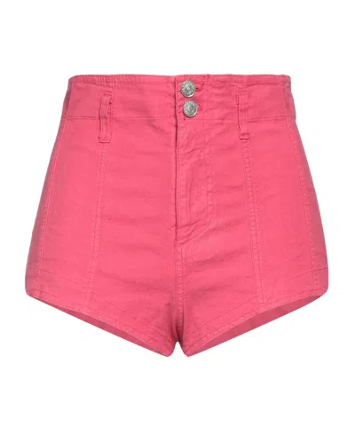 Isabel Marant High Waist Shorts In Pink