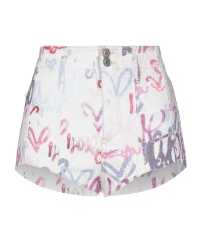 Isabel Marant High Waist Shorts In Multi