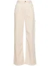 ISABEL MARANT HIGH WAIST WIDE LEG CARGO JEANS IN NEUTRAL FOR WOMEN