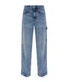 Isabel Marant Lemony High Waist Wide Pants In Blue