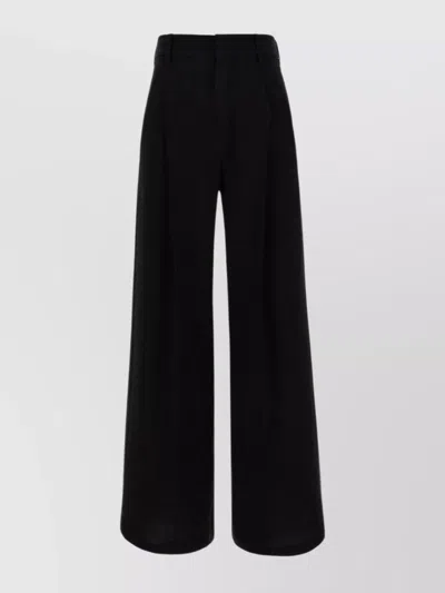 ISABEL MARANT HIGH WAIST WIDE-LEG TROUSERS WITH BUTTON DETAIL