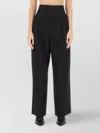 Isabel Marant High Waist Wide Leg Trousers With Button Detail