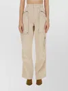 Isabel Marant High Waist Wide Leg Zip Pockets Trousers