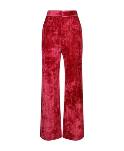 Isabel Marant High-waisted Casual Pants In Red