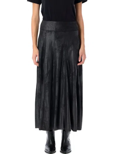 Isabel Marant High-waisted Genevi Skirt With Flowing Silhouette In Black