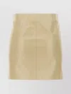 Isabel Marant High-waisted Lamb Leather Skirt With Seam And Zip Detail