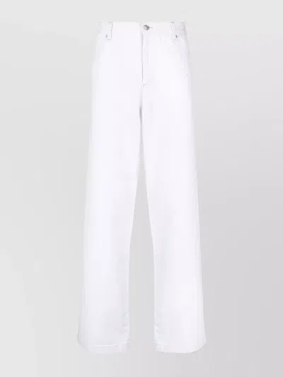 ISABEL MARANT HIGH-WAISTED STRAIGHT HEM DENIM TROUSERS