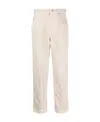 Isabel Marant High-waisted Straight Jeans In Nude